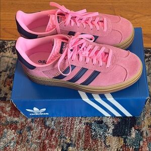 Adidas Pink Suede Sneakers